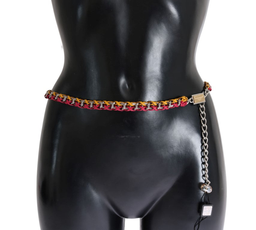 Dolce & Gabbana Elegante cintura impreziosita da cristalli multicolori