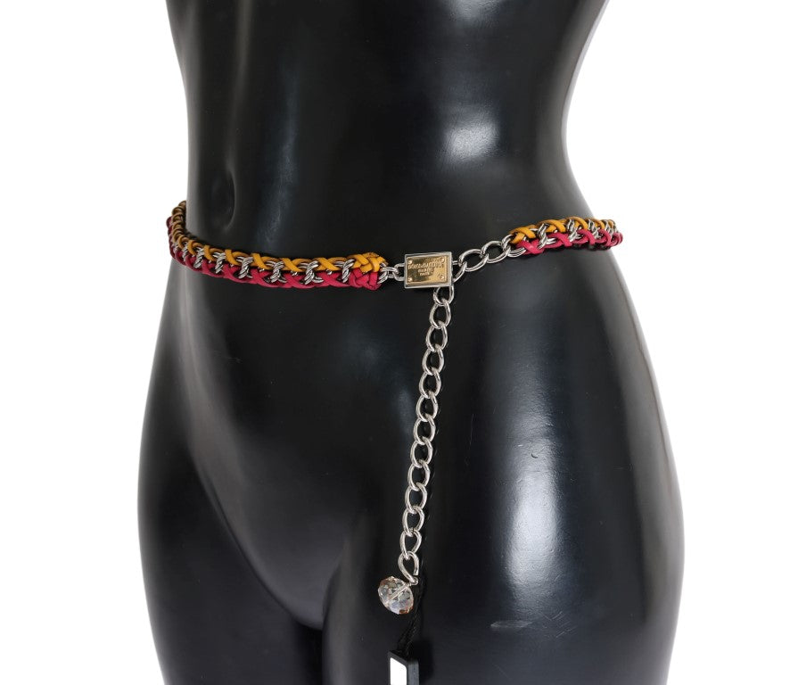 Dolce & Gabbana Elegante cintura impreziosita da cristalli multicolori