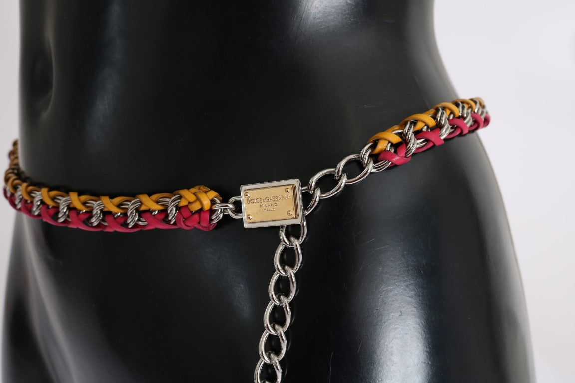 Dolce & Gabbana Elegante cintura impreziosita da cristalli multicolori