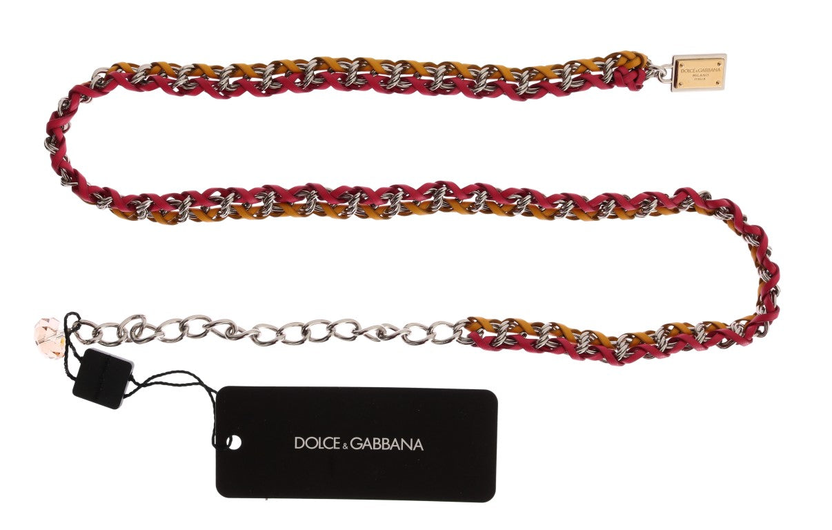 Dolce & Gabbana Elegante cintura impreziosita da cristalli multicolori