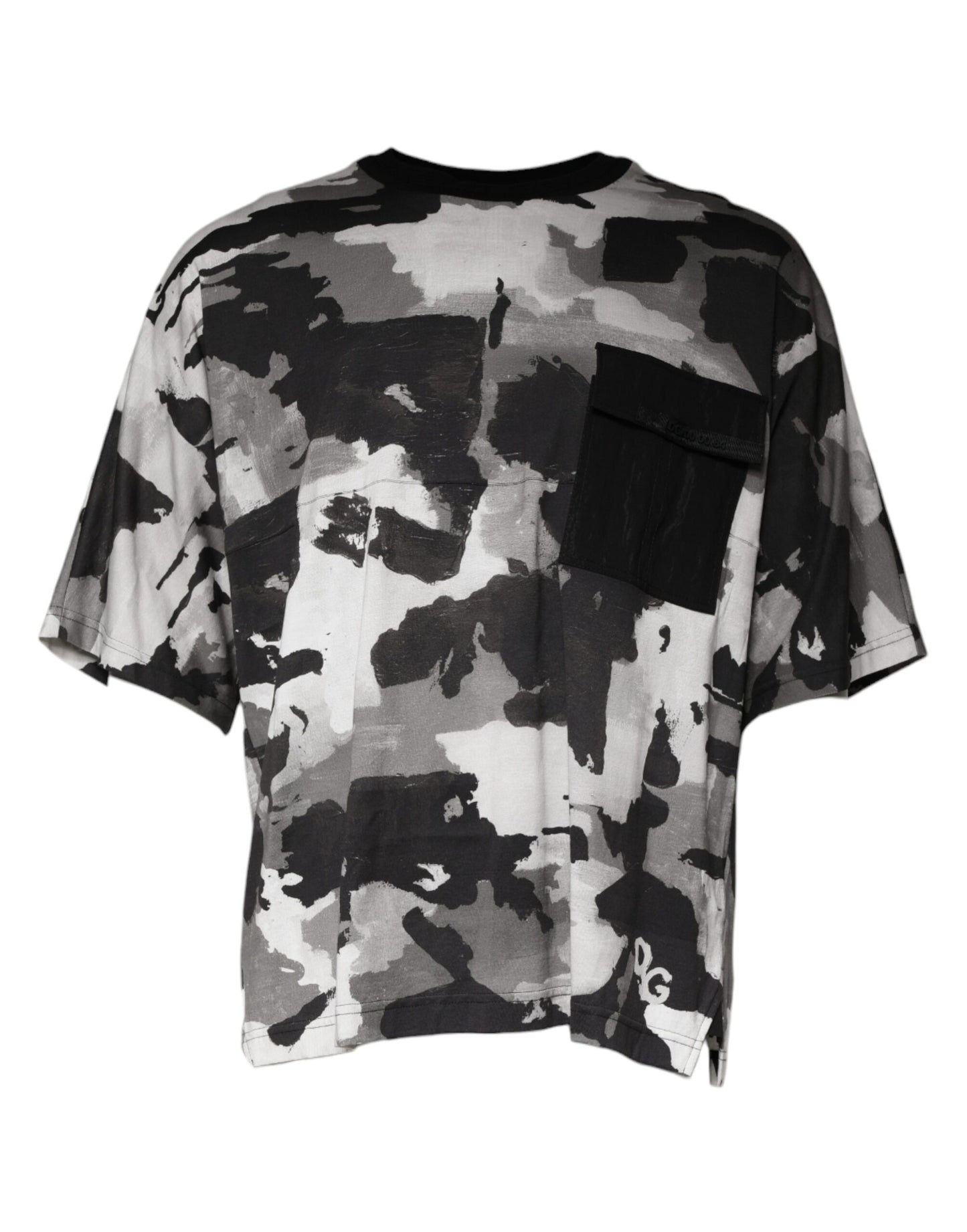 Dolce & Gabbana T-shirt girocollo in cotone mimetico multicolore