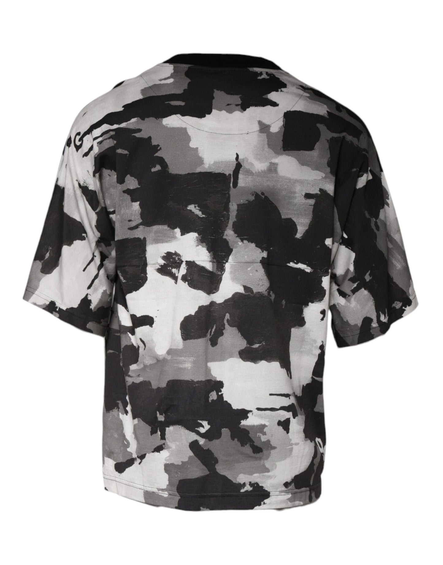 Dolce & Gabbana T-shirt girocollo in cotone mimetico multicolore