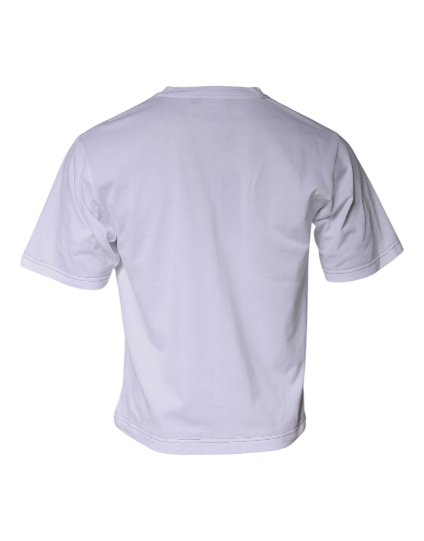 Dolce & Gabbana T-shirt bianca con logo DG in cotone e maniche corte