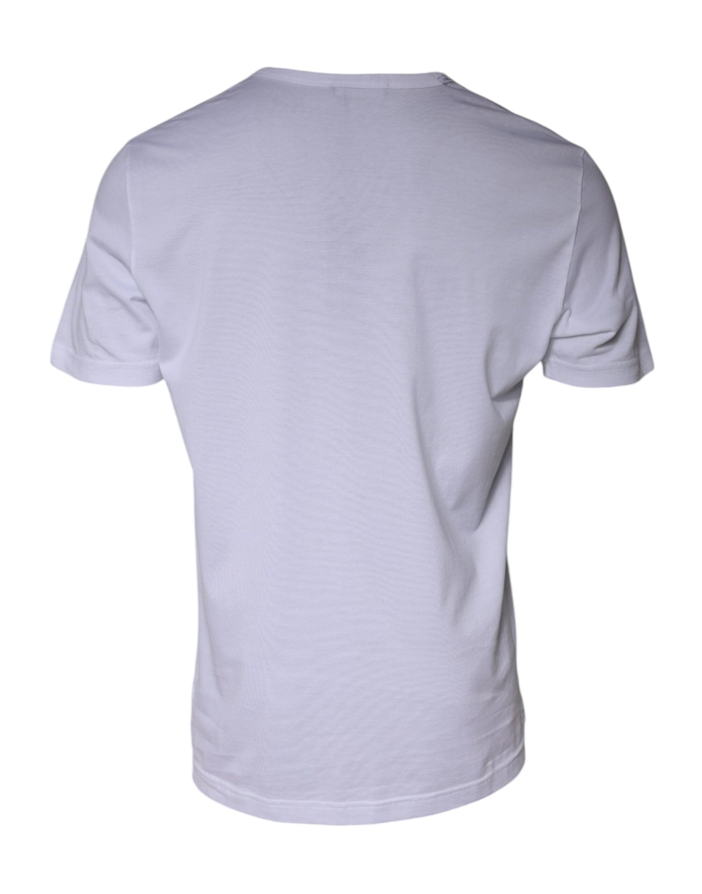 Dolce & Gabbana T-shirt bianca Paradiso in cotone con maniche corte