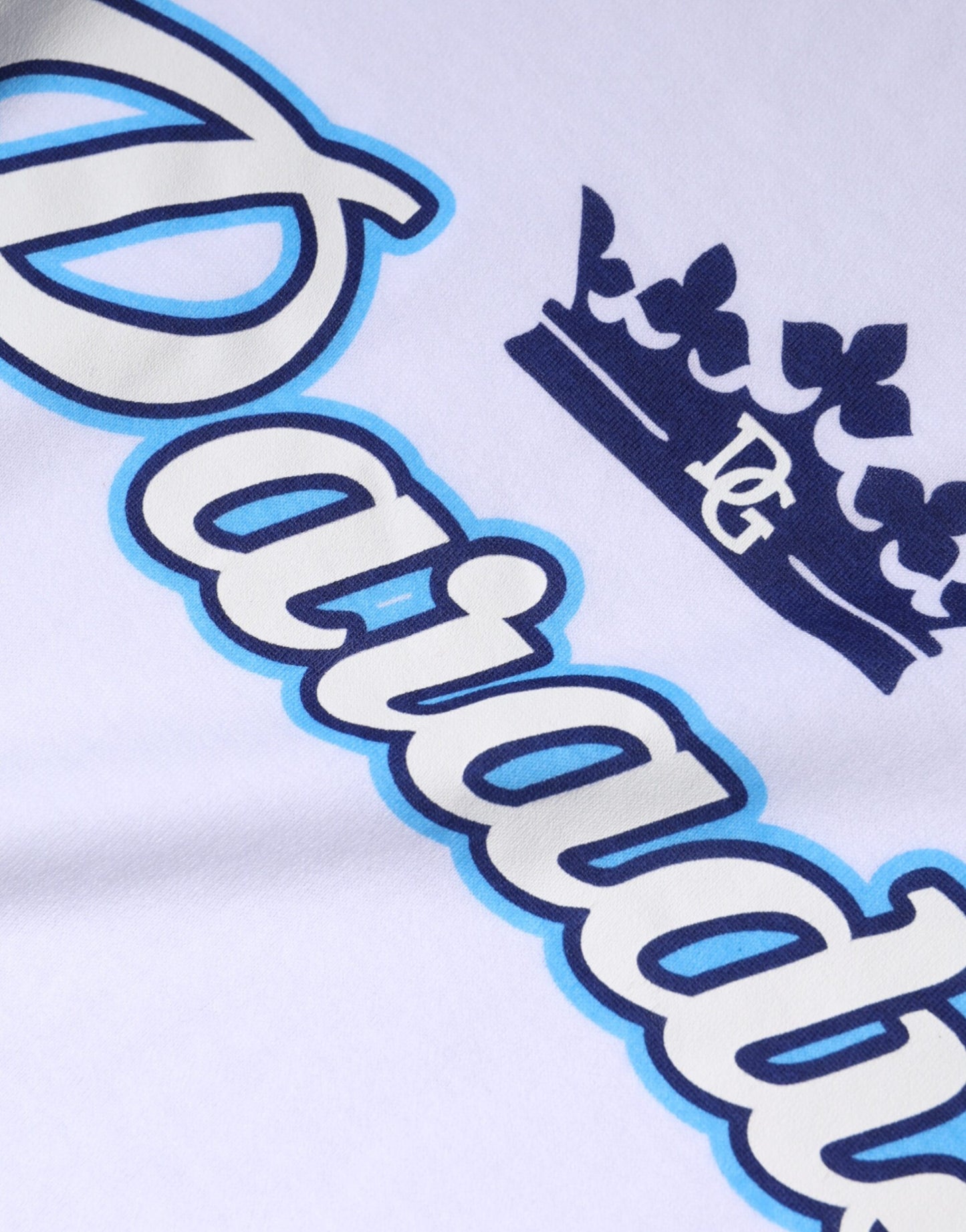 Dolce & Gabbana T-shirt bianca Paradiso in cotone con maniche corte