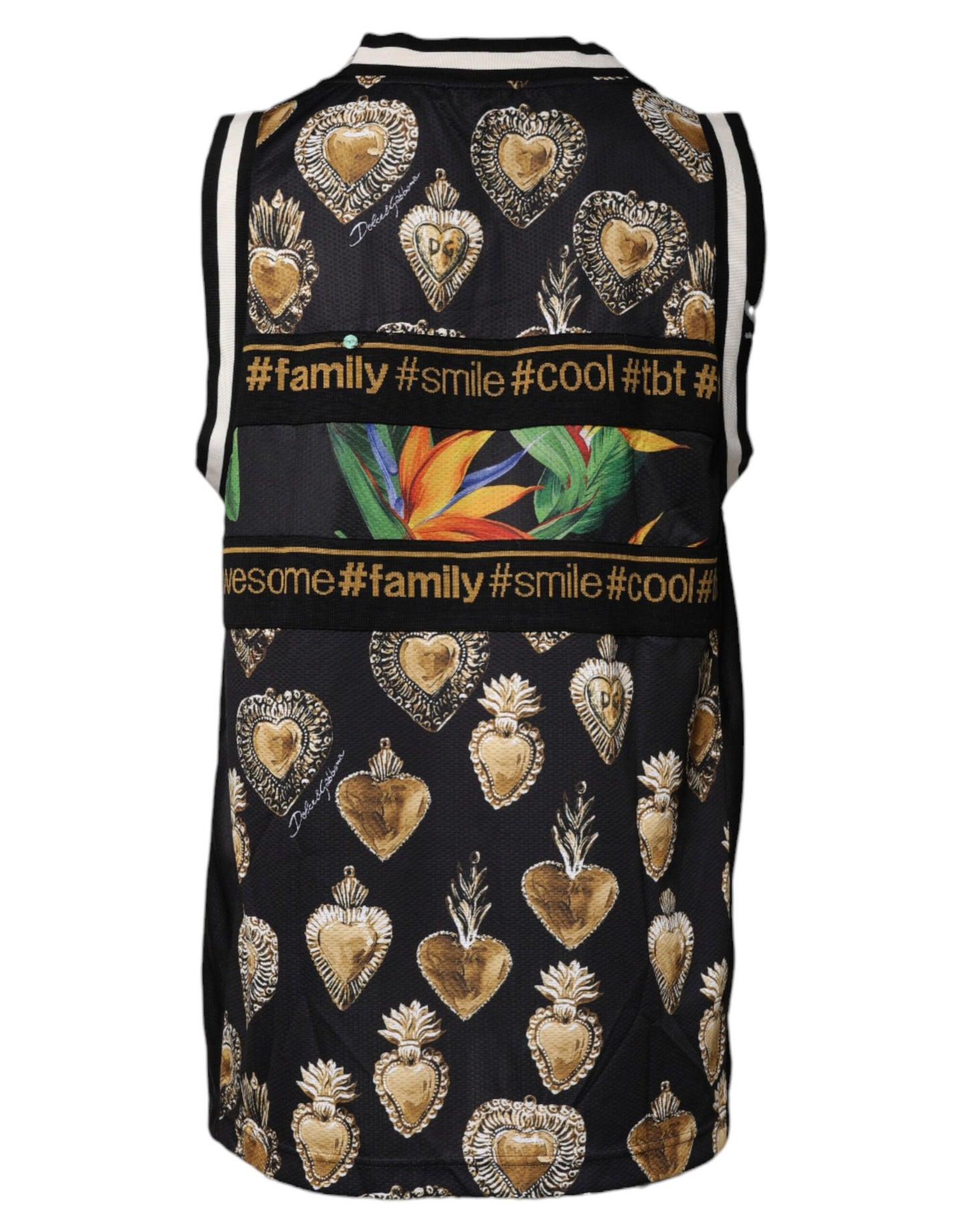 Dolce & Gabbana T-shirt senza maniche multicolore tropicale