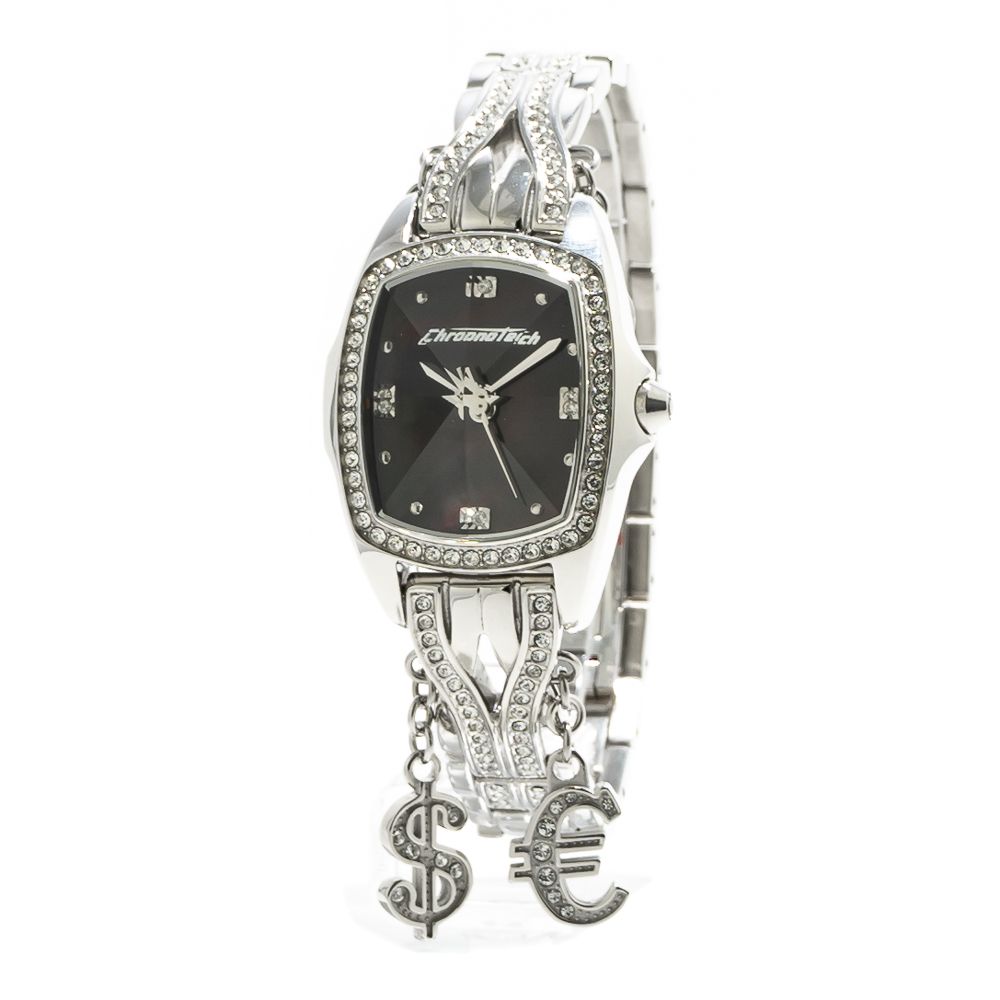 Orologio Chronotech in acciaio argentato