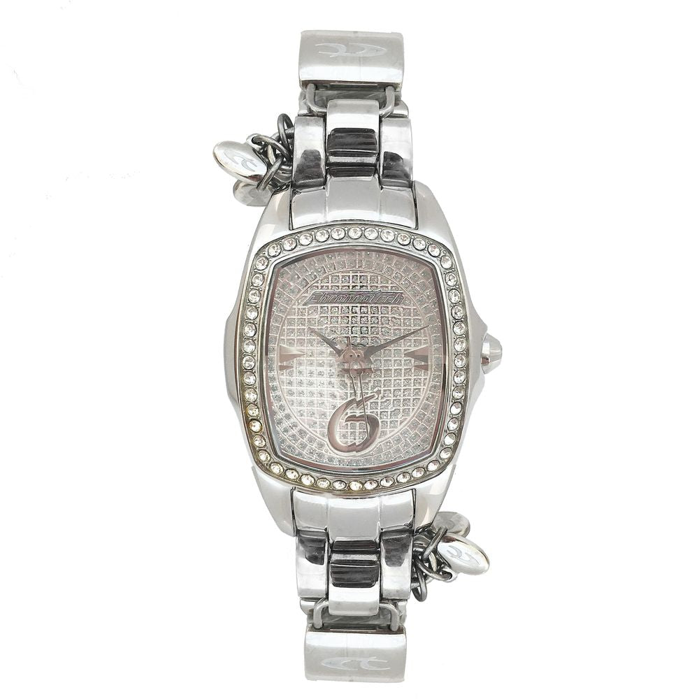 Orologio Chronotech in acciaio argentato