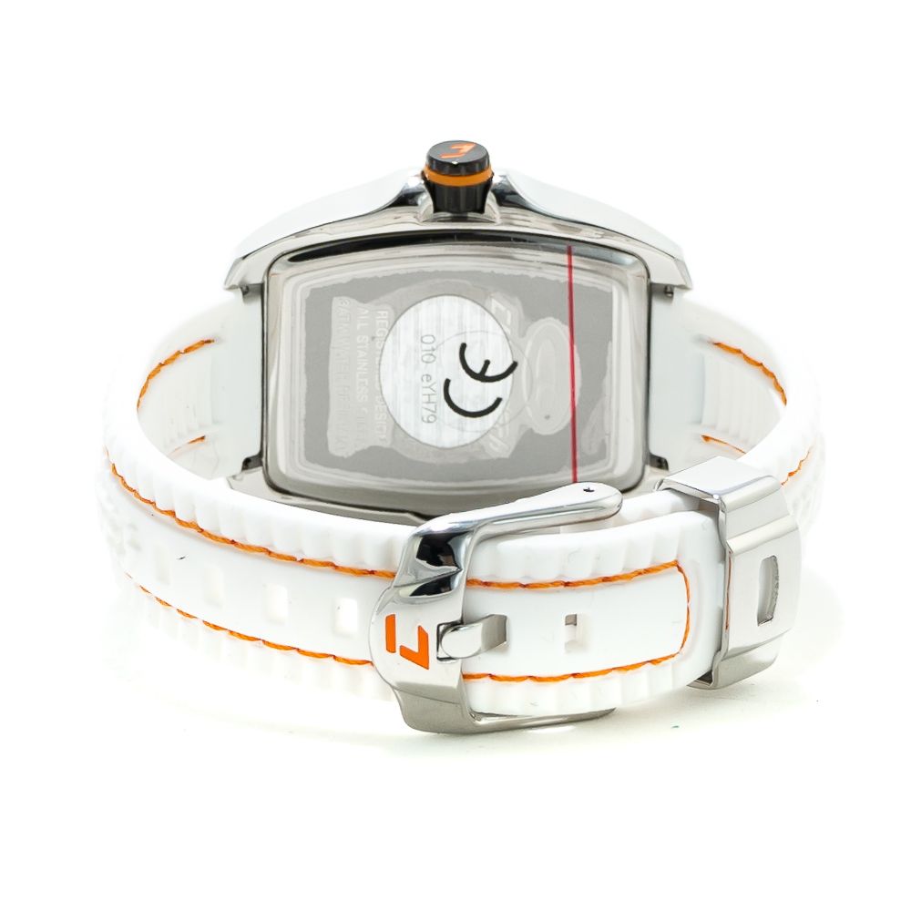 Orologio Chronotech in gomma bianca