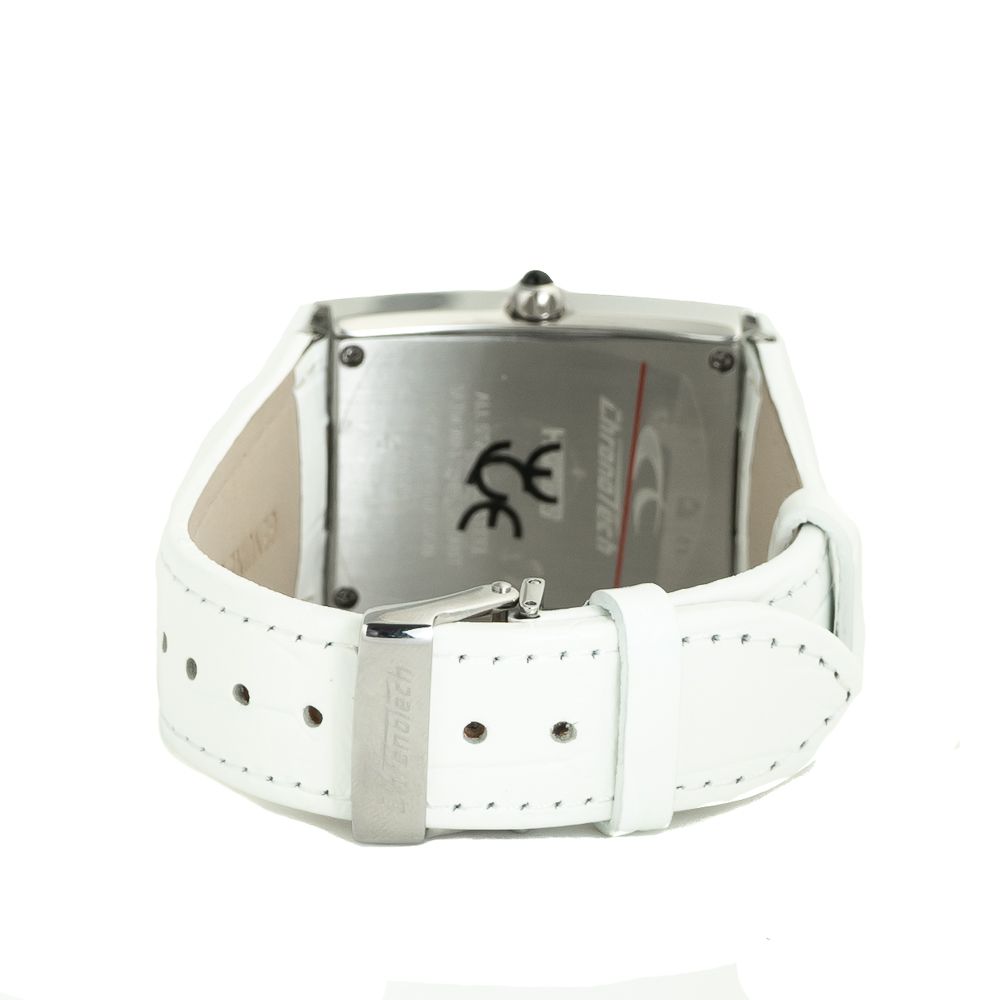 Orologio Chronotech in pelle bianca