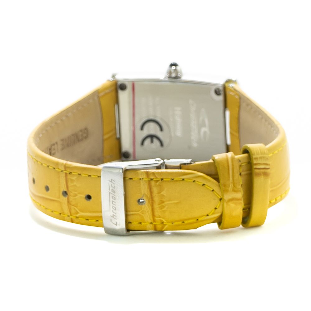 Orologio Chronotech in pelle gialla