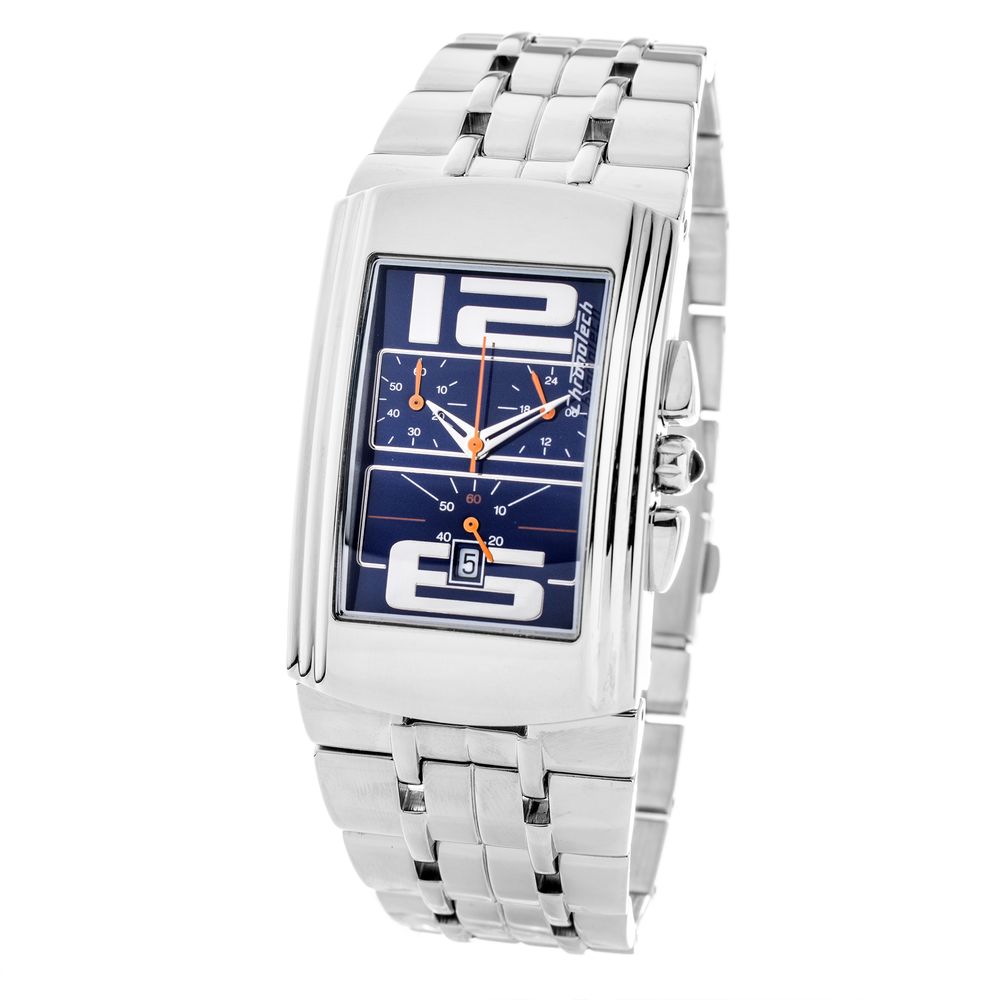 Orologio Chronotech in acciaio argentato