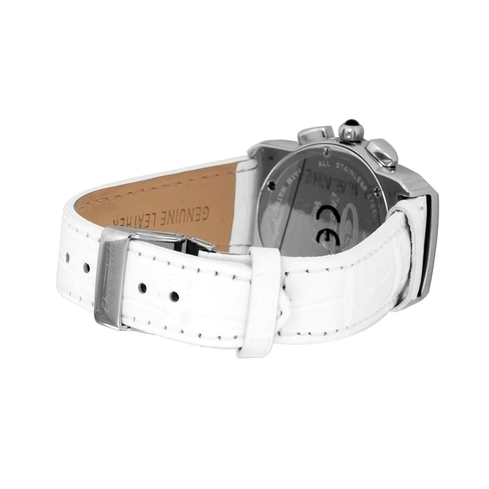 Orologio Chronotech in pelle bianca