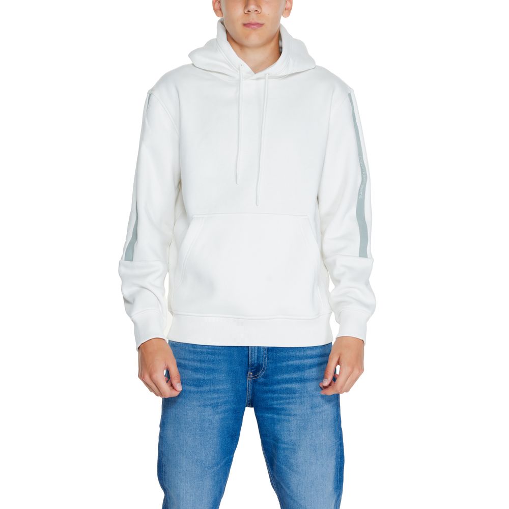 Maglione in cotone color crema Calvin Klein Jeans