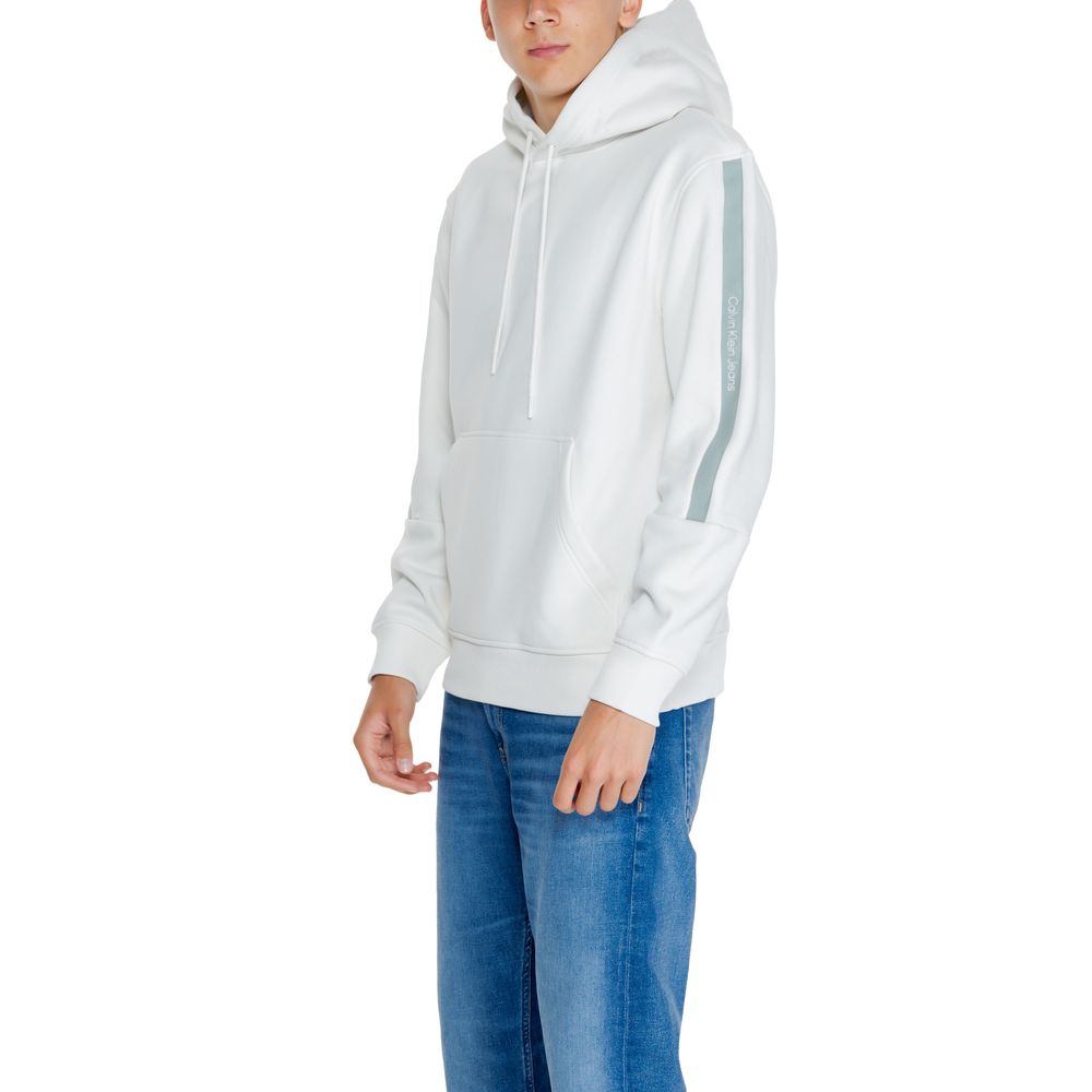 Maglione in cotone color crema Calvin Klein Jeans