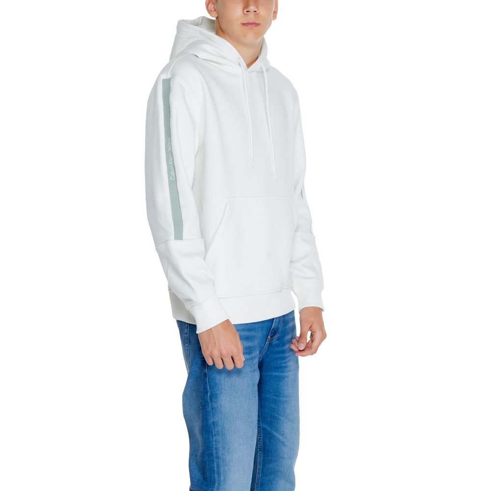 Maglione in cotone color crema Calvin Klein Jeans