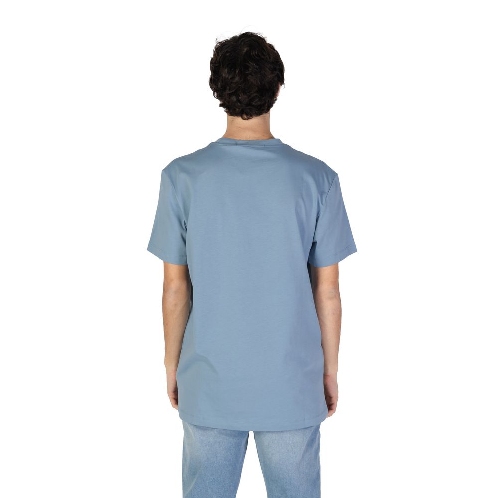 Maglietta in cotone blu Calvin Klein Jeans
