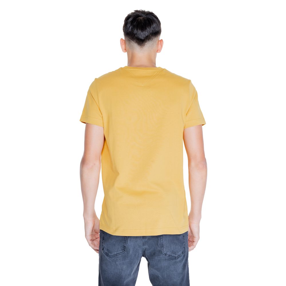 Maglietta in cotone giallo Tommy Hilfiger
