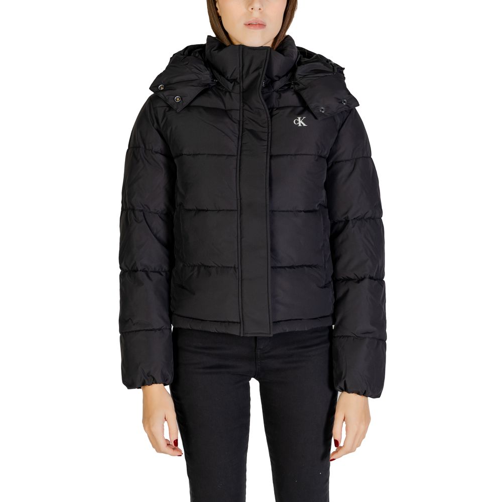 Calvin Klein Jeans Nero Poliestere Poliestere Giacche e Cappotti