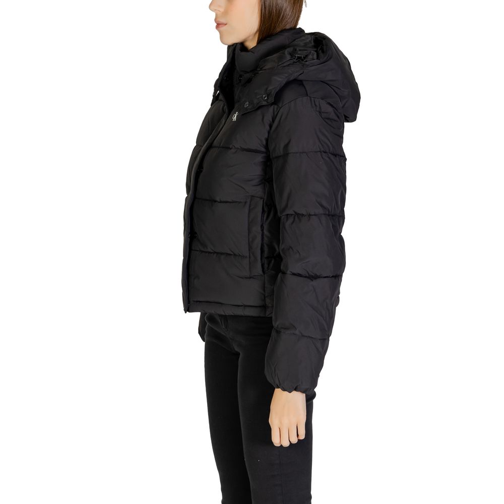Calvin Klein Jeans Nero Poliestere Poliestere Giacche e Cappotti