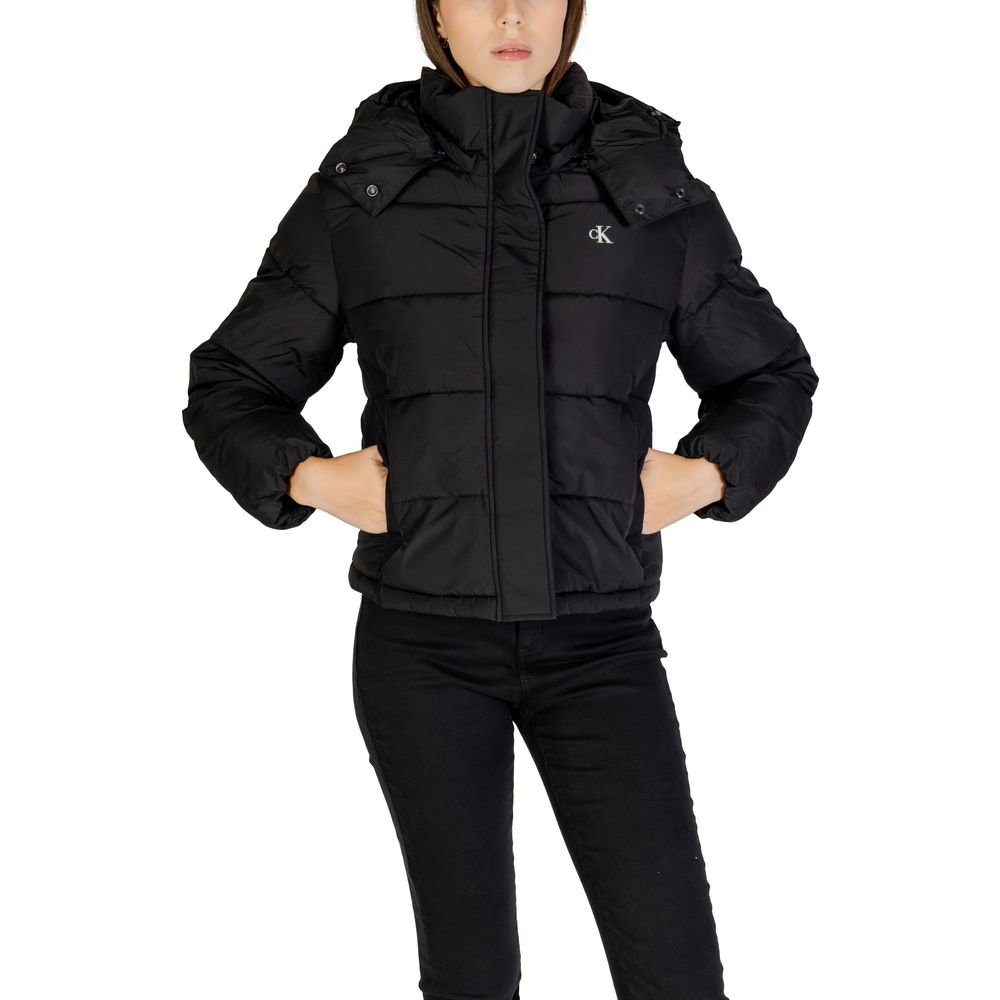 Calvin Klein Jeans Nero Poliestere Poliestere Giacche e Cappotti