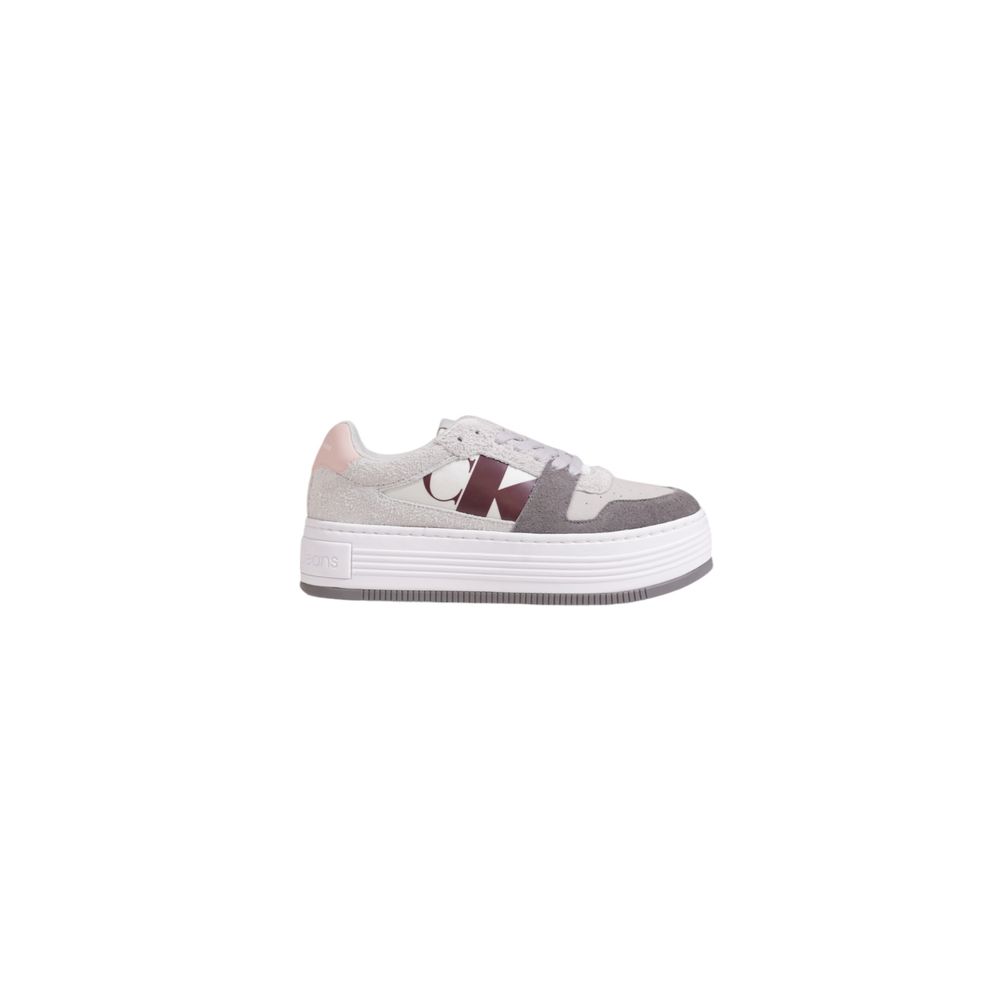 Sneaker in pelle grigia Calvin Klein