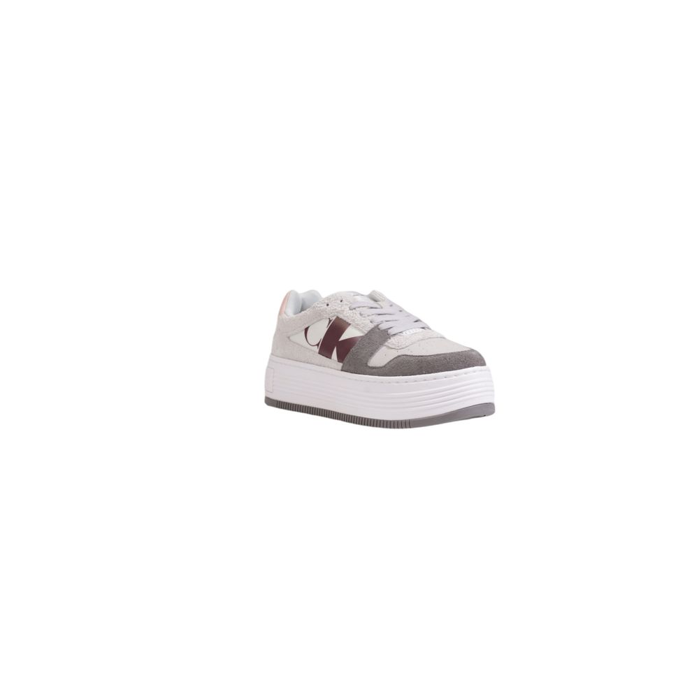 Sneaker in pelle grigia Calvin Klein