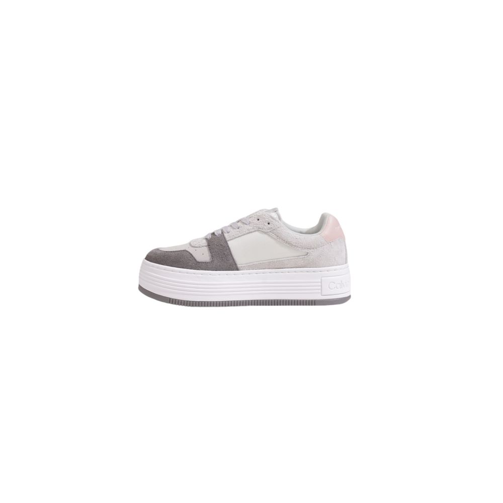 Sneaker in pelle grigia Calvin Klein