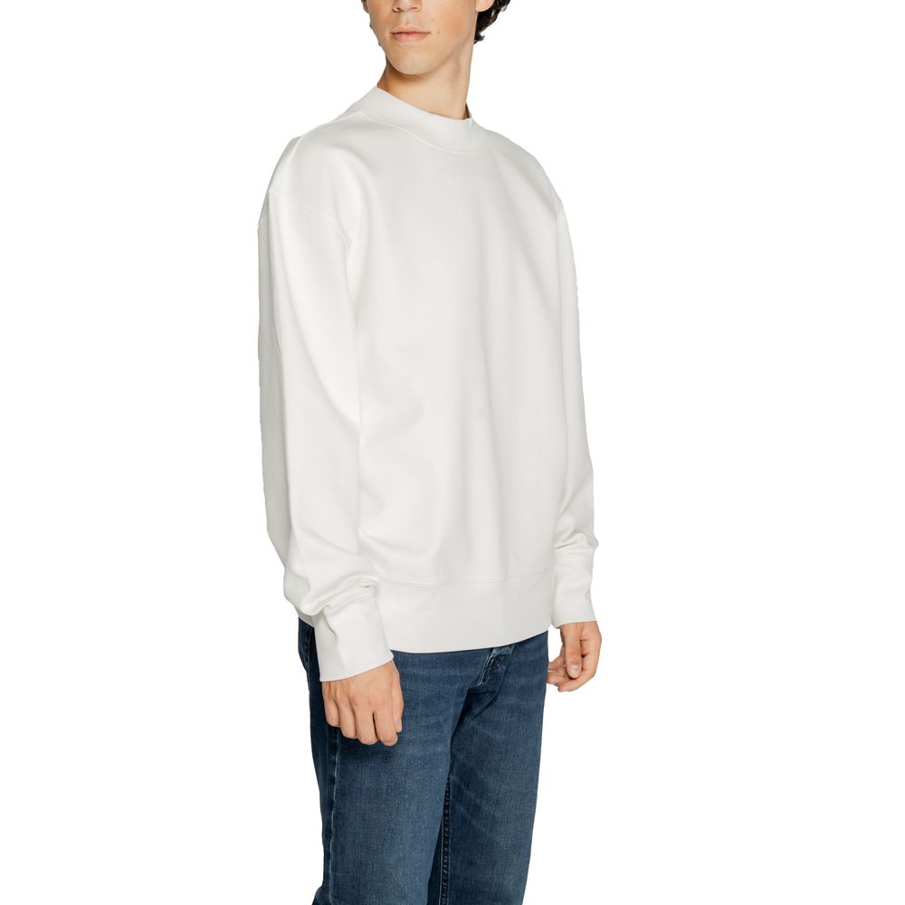 Calvin Klein Jeans Maglione Bianco Cotone Rigenerato