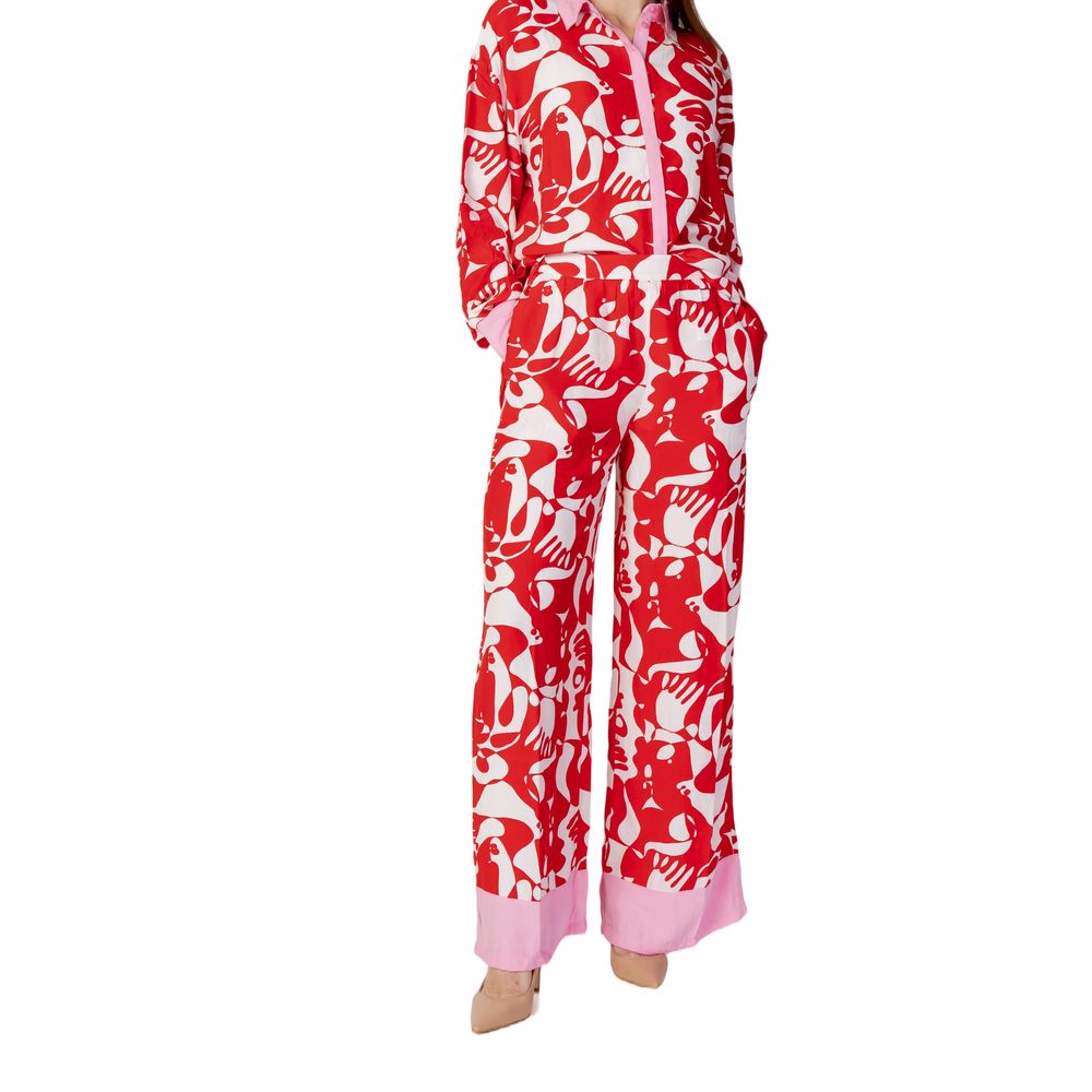 Vila Clothes Jeans e pantaloni in viscosa rossa