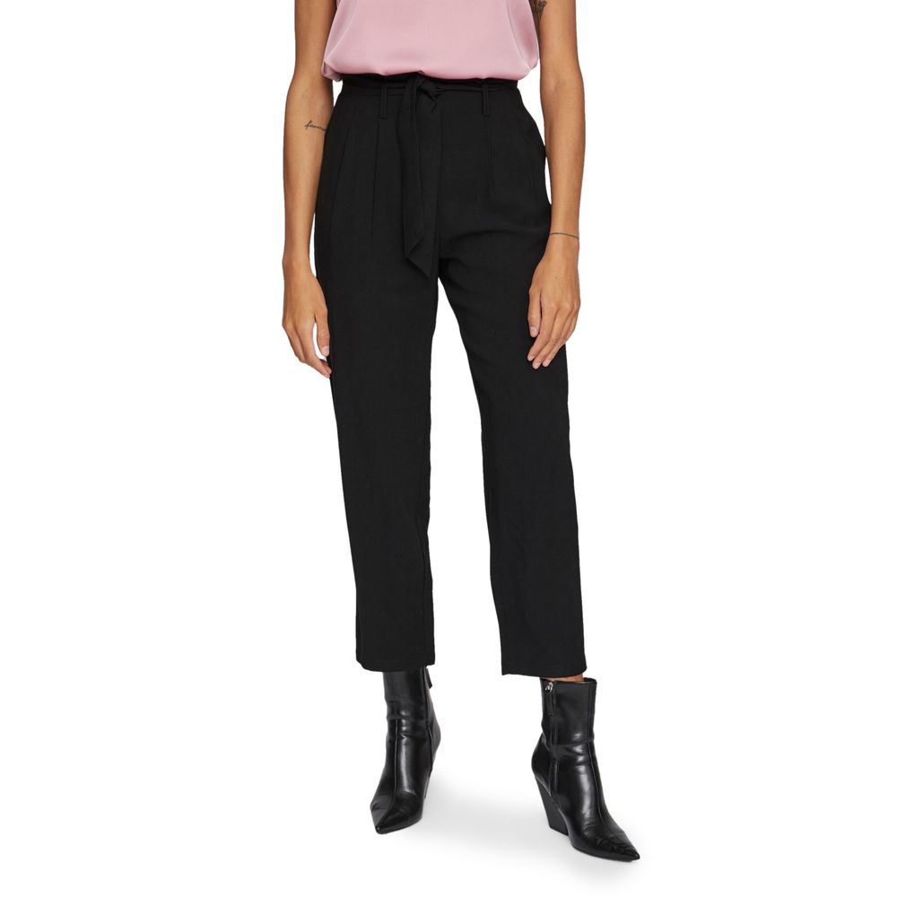 Vila Clothes Jeans e pantaloni in viscosa nera