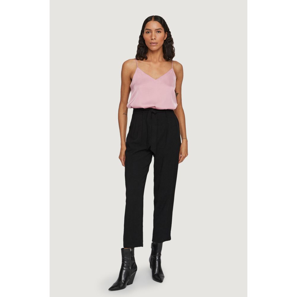 Vila Clothes Jeans e pantaloni in viscosa nera