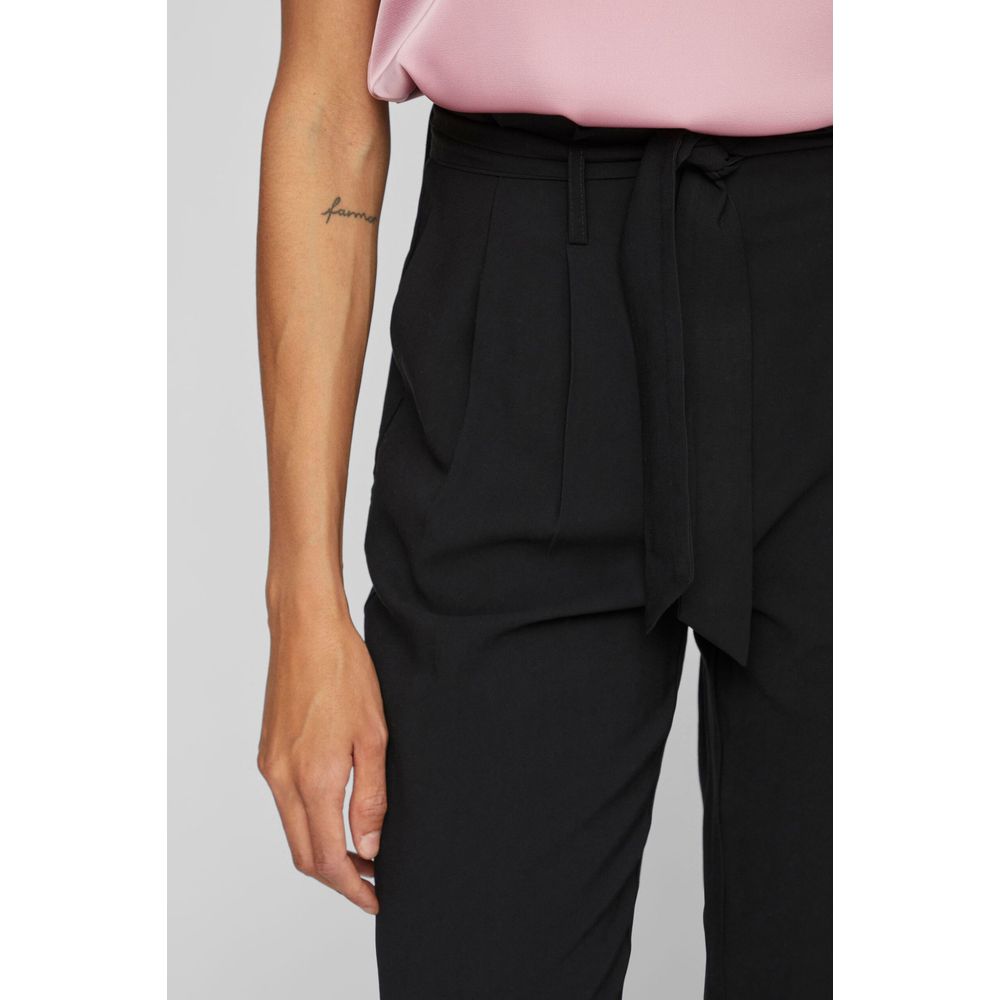 Vila Clothes Jeans e pantaloni in viscosa nera