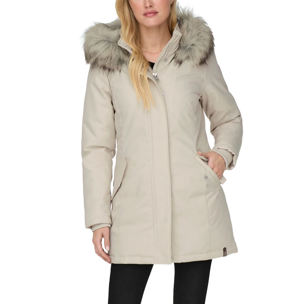 Solo giacche e cappotti in poliestere beige