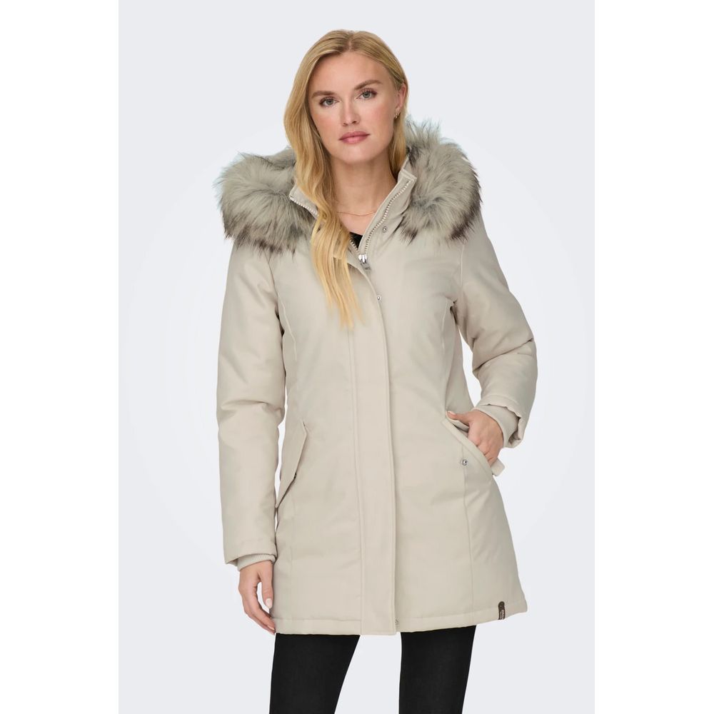 Solo giacche e cappotti in poliestere beige