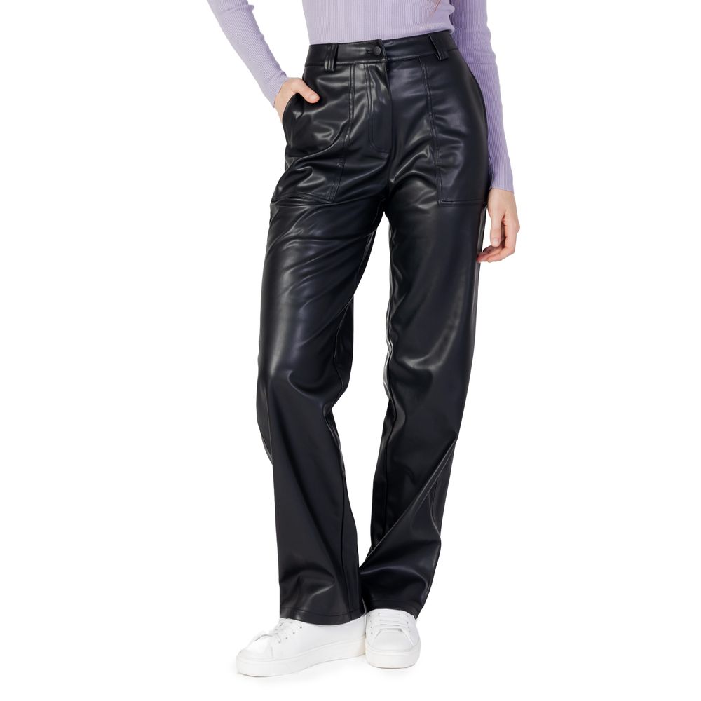 Calvin Klein Jeans Nero Poliestere Poliestere Jeans e Pantaloni