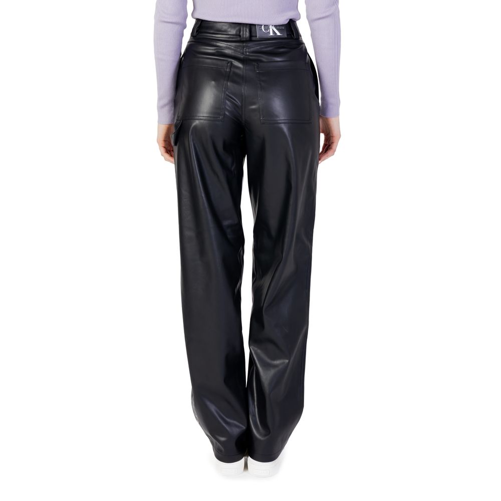 Calvin Klein Jeans Nero Poliestere Poliestere Jeans e Pantaloni