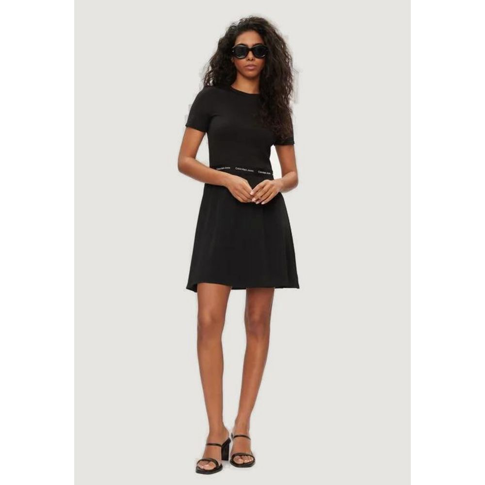 Calvin Klein Jeans Abito in viscosa nero