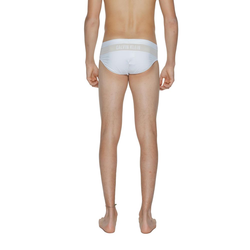 Calvin Klein Costume da bagno bianco in poliammide