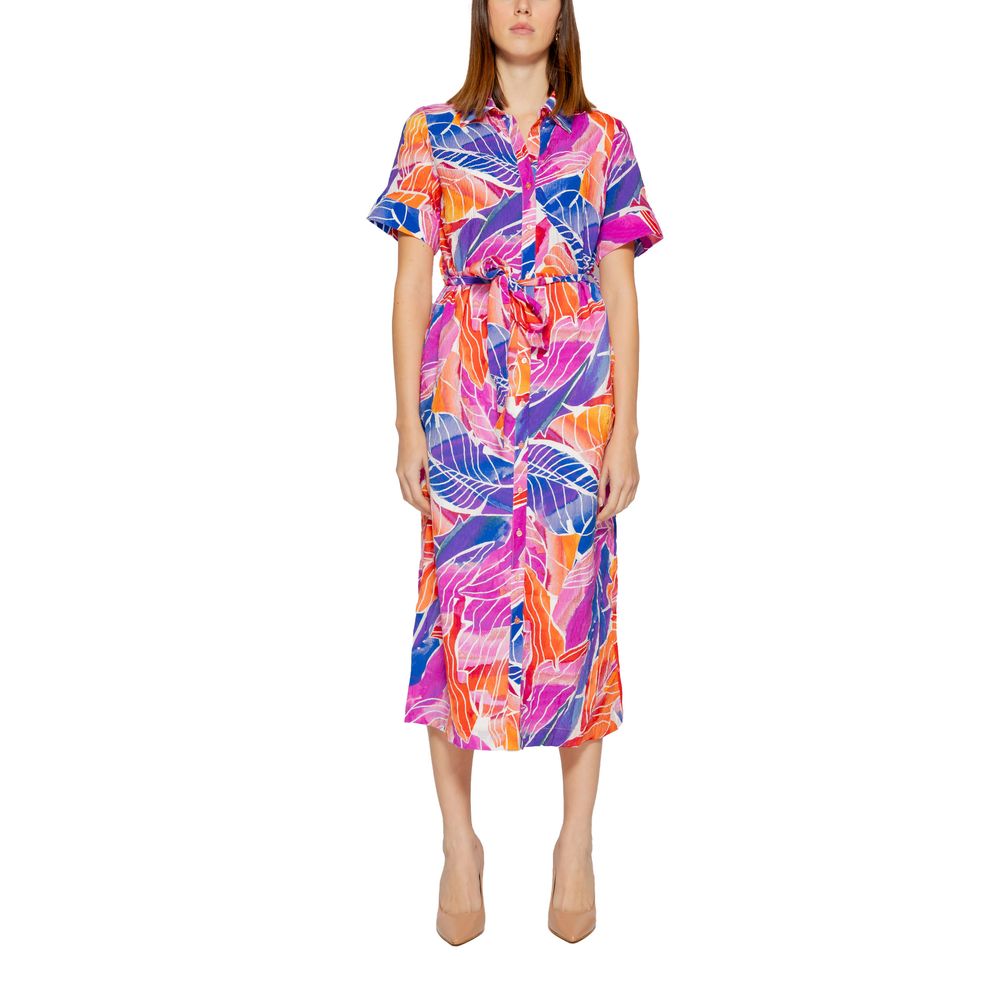 Vila Clothes Abito in viscosa multicolore