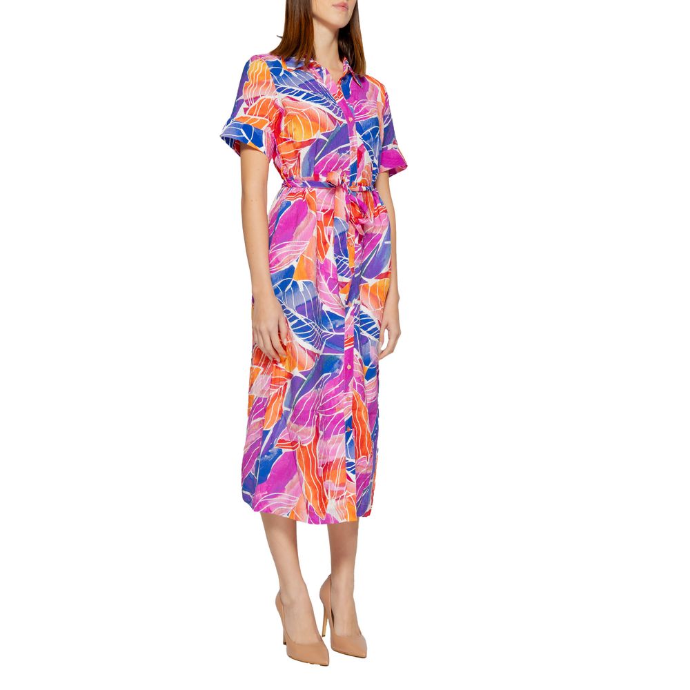 Vila Clothes Abito in viscosa multicolore
