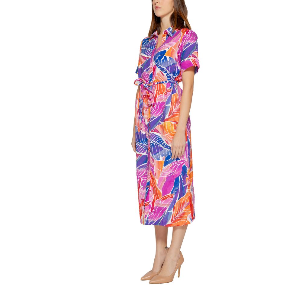 Vila Clothes Abito in viscosa multicolore