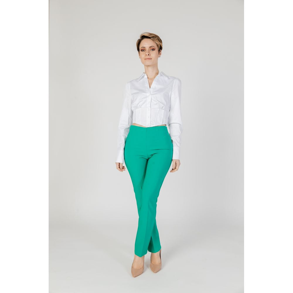 Jeans e pantaloni in poliestere verde Sandro Ferrone
