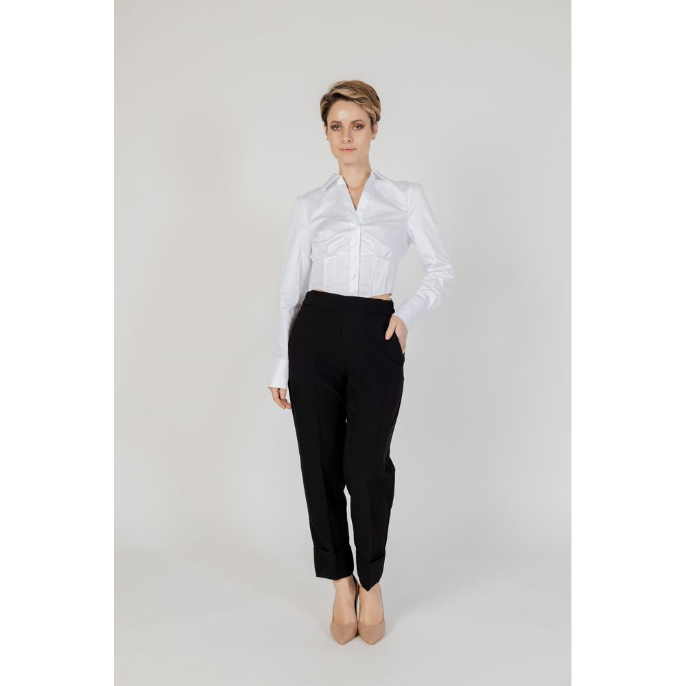 Jeans e pantaloni in poliestere nero Sandro Ferrone