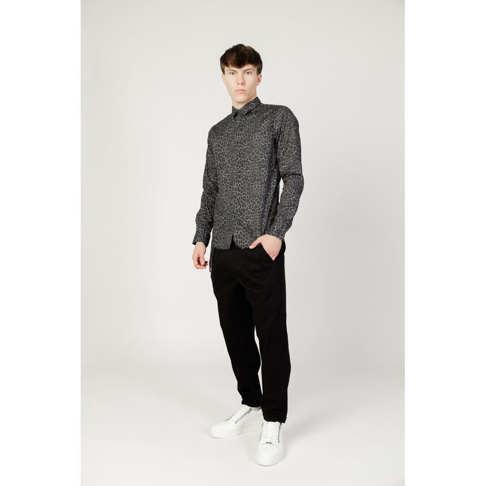 Camicia Gianni Lupo in cotone grigio