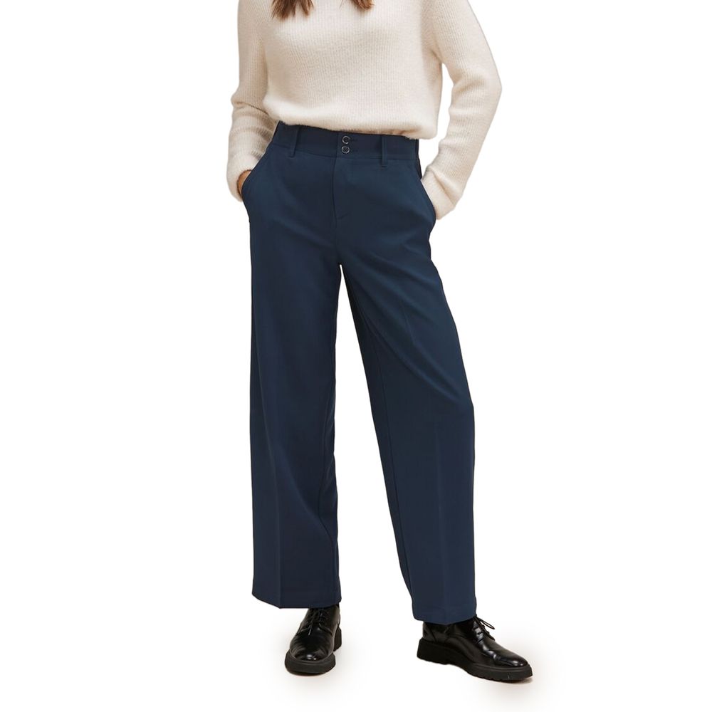Jeans e pantaloni in poliestere blu Street One
