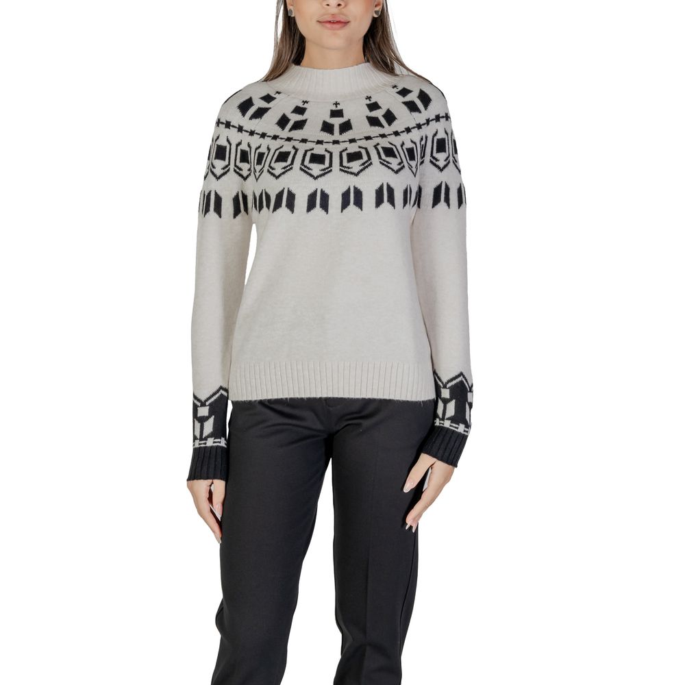 Maglione in cotone color crema Street One