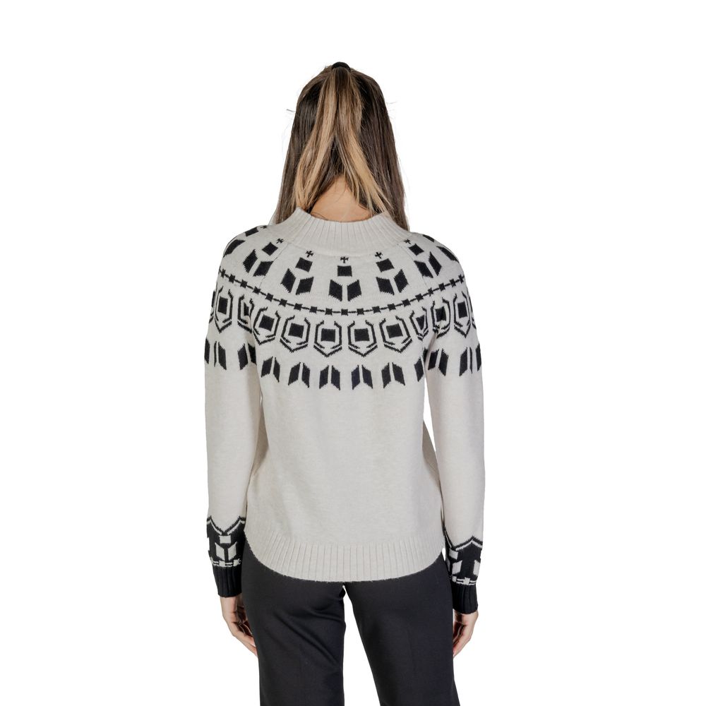 Maglione in cotone color crema Street One