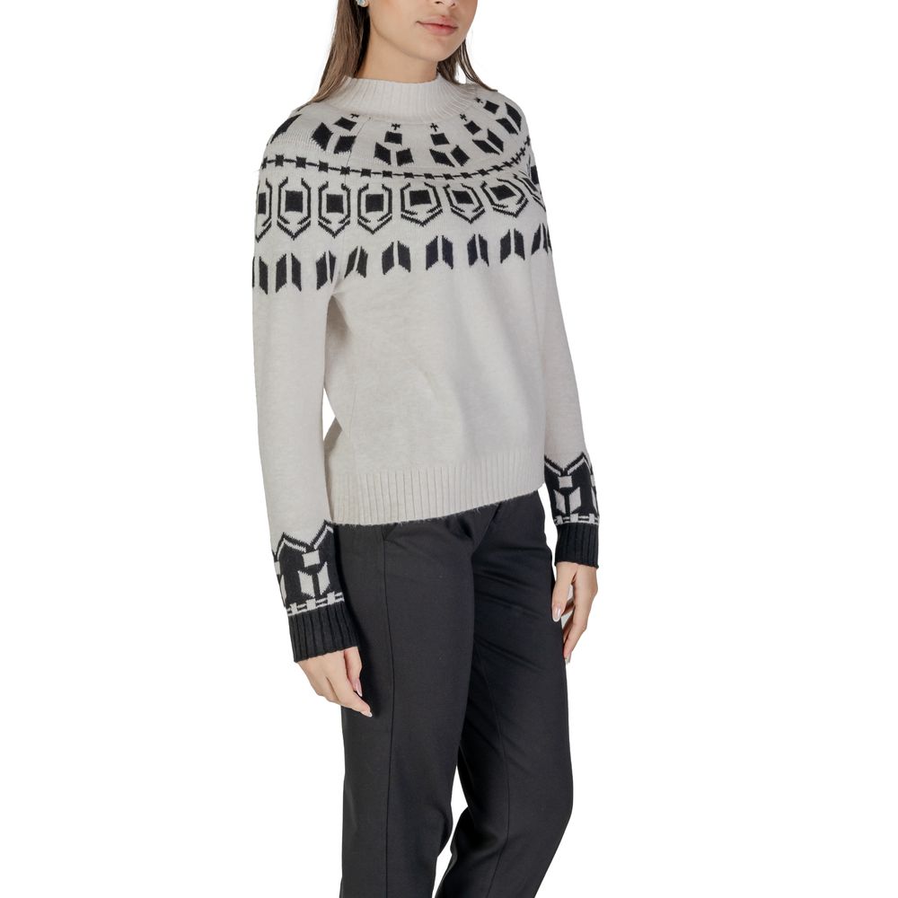 Maglione in cotone color crema Street One