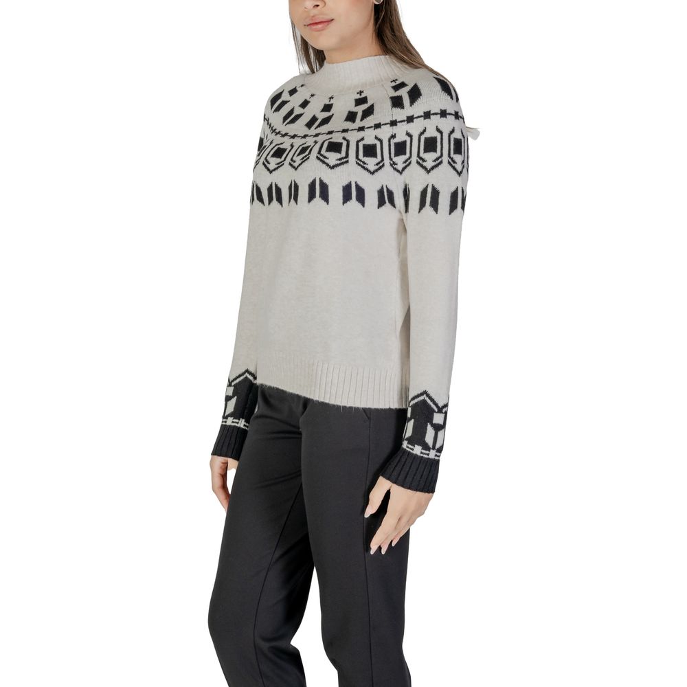 Maglione in cotone color crema Street One